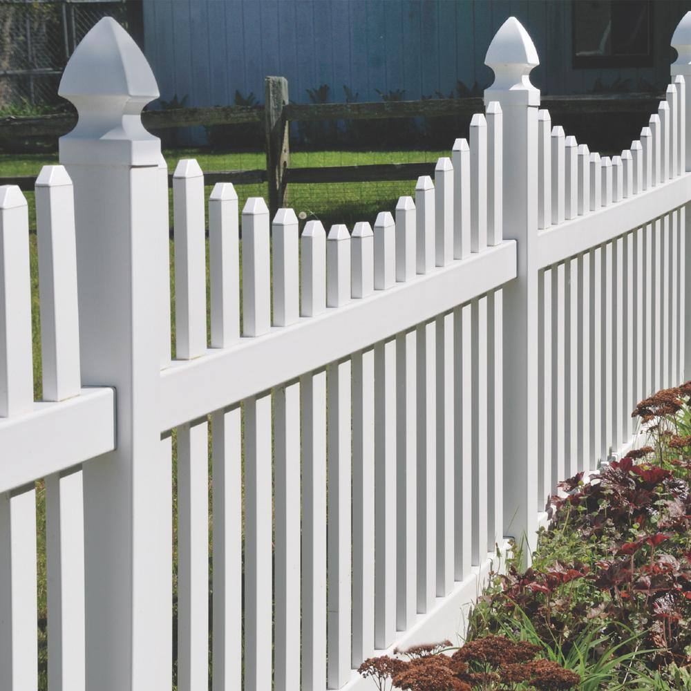 Fence Armor 5 in. L x 5 in. W x 14 ft. H White Fence Post Guard for Wood or Vinyl FA5x5VWMB