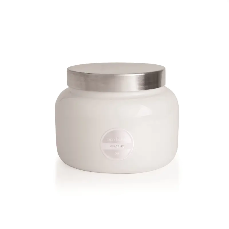 19 oz Volcano Signature White Jar Candle