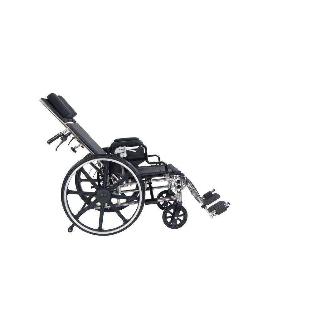 Drive Medical Viper Plus GT Full Reclining Wheelchair with 18 in. Seat and Desk Arms pla418rbdda