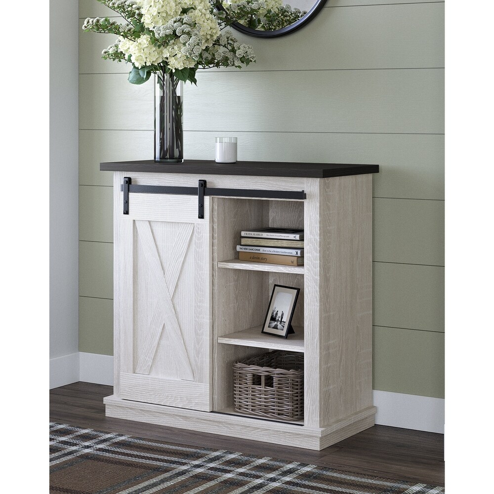 Dorrinson Antique White Accent Cabinet   32\