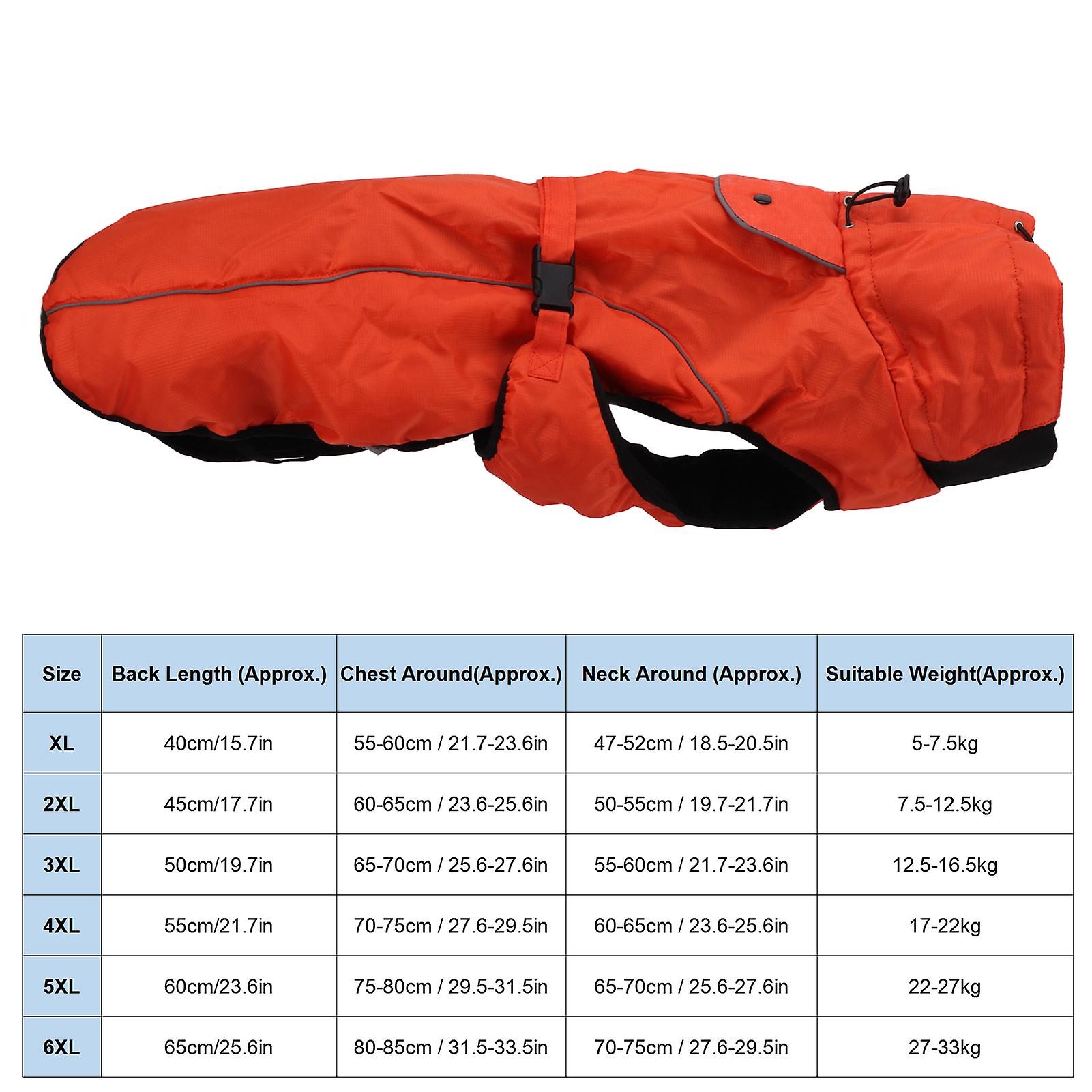 Dog Raincoat Adjustable Pet Jacket Waterproof Windproof Dog Rainwear Jacket With Reflective Strip For Large Medium Pet Dogs[x-large]