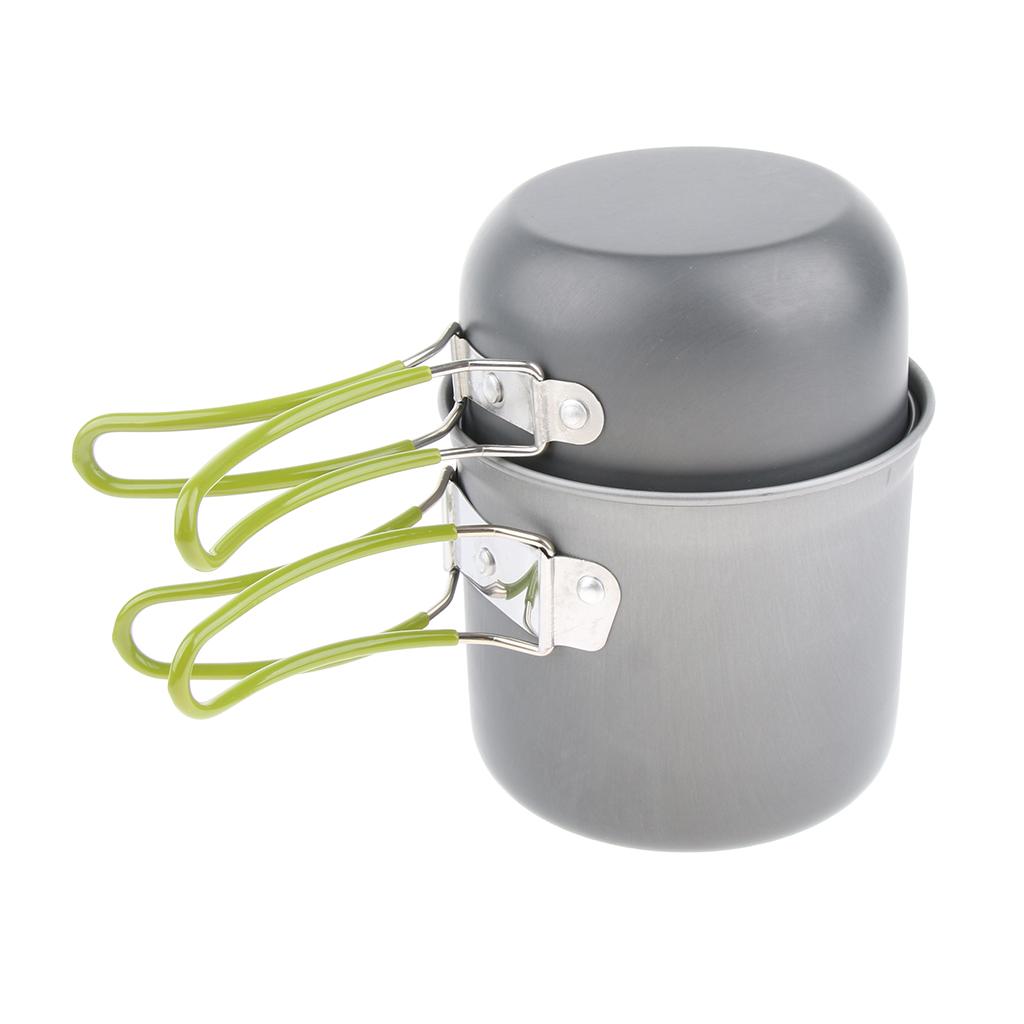 Portable Outdoor Cookware Camping Picnic Cooking Bowl pot Set Small