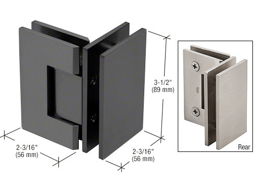 CRL Geneva 092 Series 90 Degree Glass to Glass Hin...