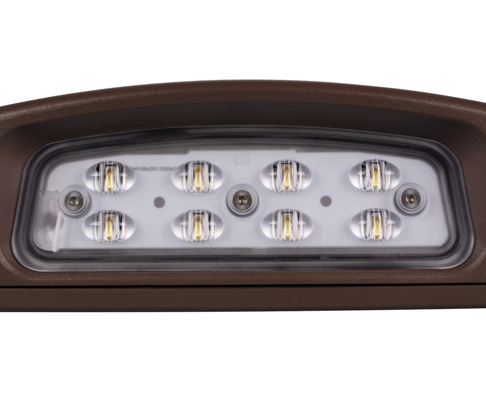 EOF Series Bronze Outdoor LED Full Cutoff Emergency Wall Pack with Photocell   Transitional   Outdoor Wall Lights And Sconces   by NICOR Lighting  Houzz