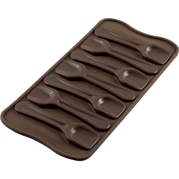 Silikomart x27 easy Choc x27 Silicone Chocolate Mold Spoon 7 Cavities