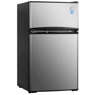 Avanti 3.1 cu. ft. Compact Mini Fridge with Freezer in Stainless Steel RA31B3S