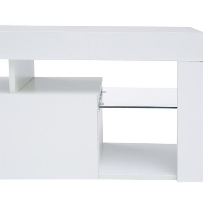 160 LED tv stand with mount floating tv stand with white finish   Modern   Entertainment Centers And Tv Stands   by HIGHLIGHT USA LLC  Houzz