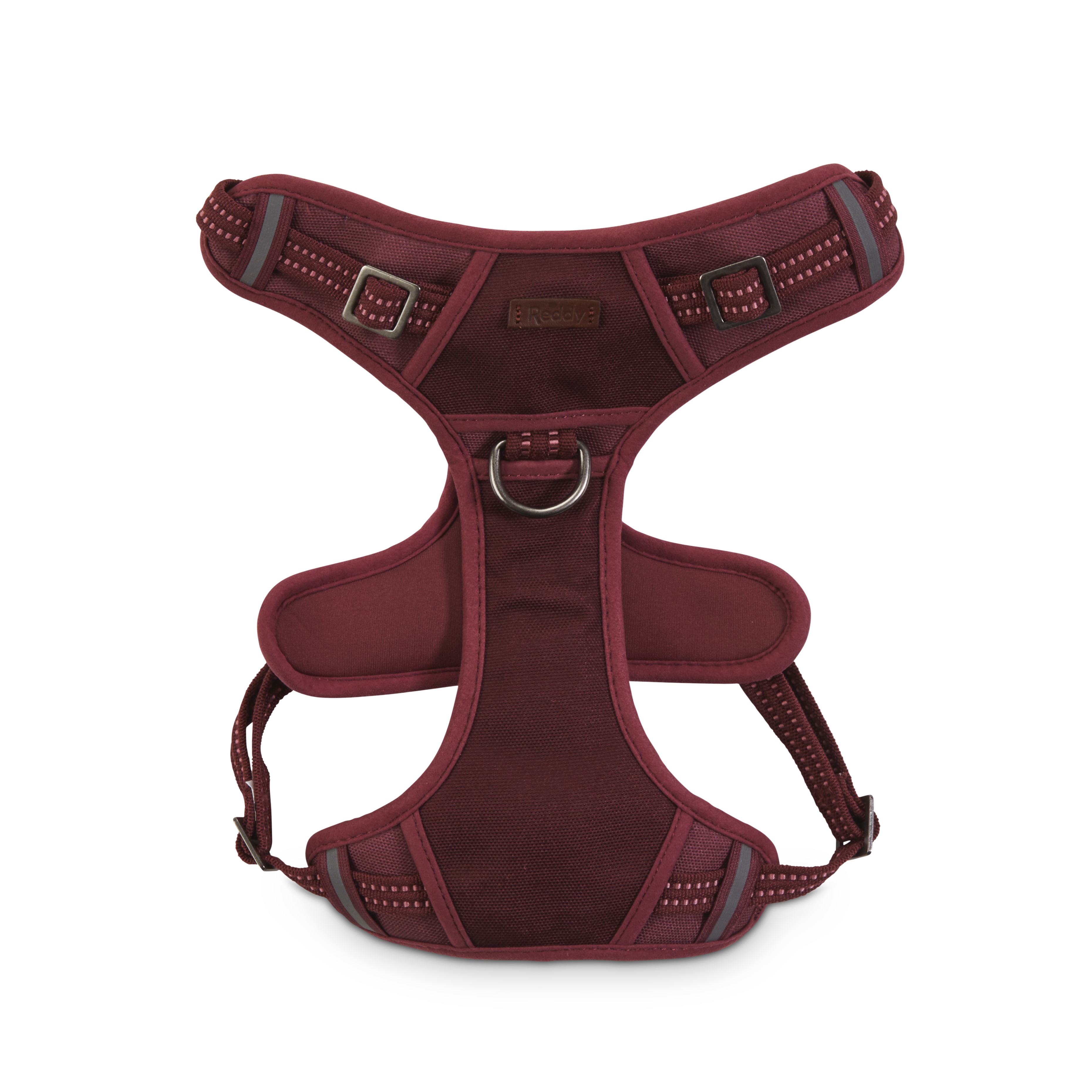 Reddy Burgundy Canvas Dog Harness， Medium