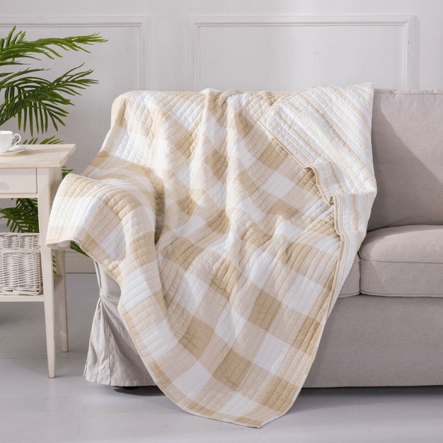 Camden Taupe Quilted Throw Levtex Home