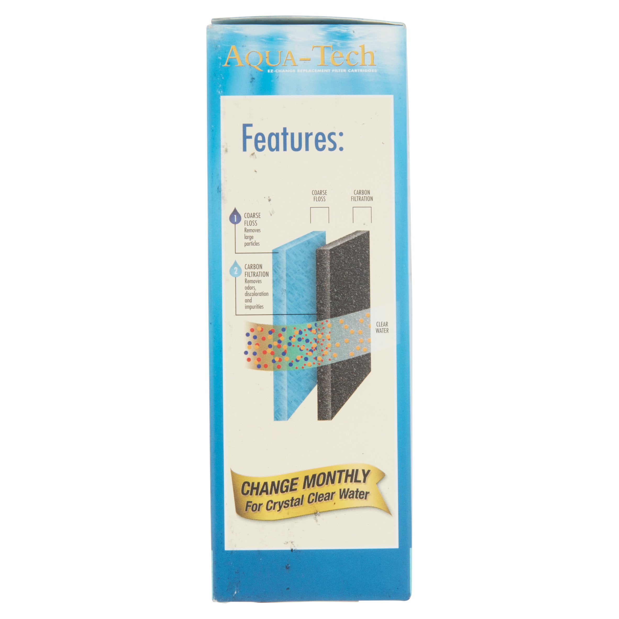 Aqua-Tech EZ-Change Aquarium Filter Cartridge for 10-20G Filters， 3pk