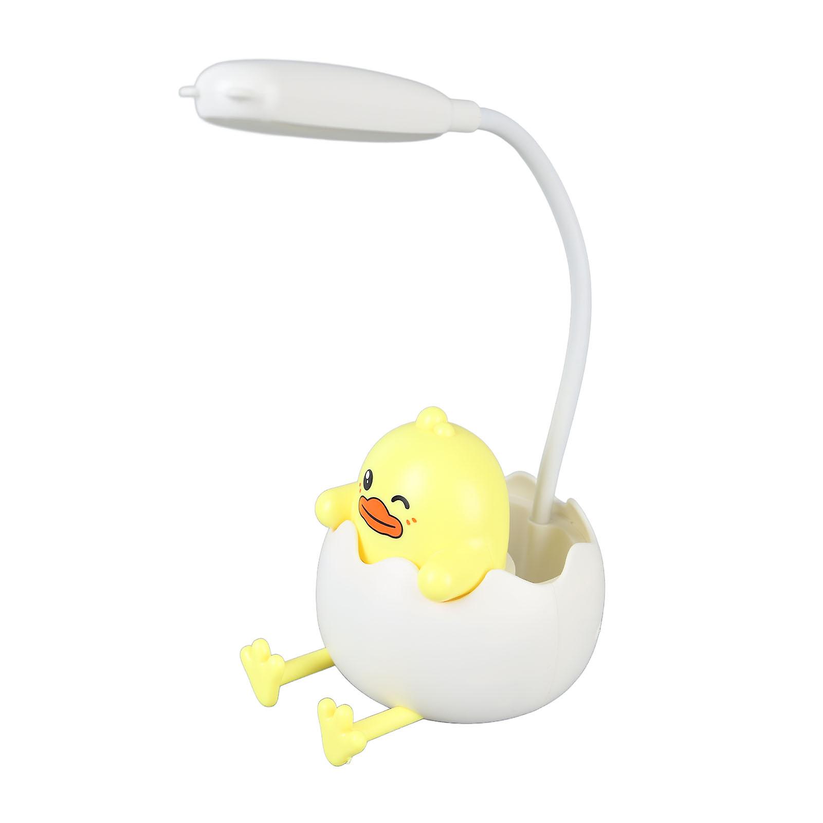 LED Bedside Lamp with Pen Holder Eye Protection USB Charging Flexible Learning Reading Lamp for Bedroom