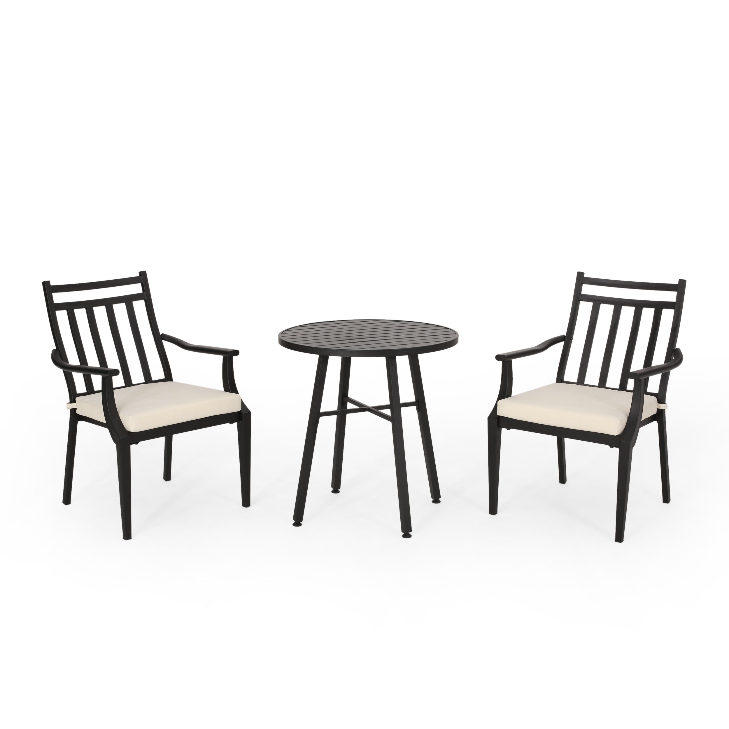 Olive Outdoor 3 Piece Bistro Set with Cushions