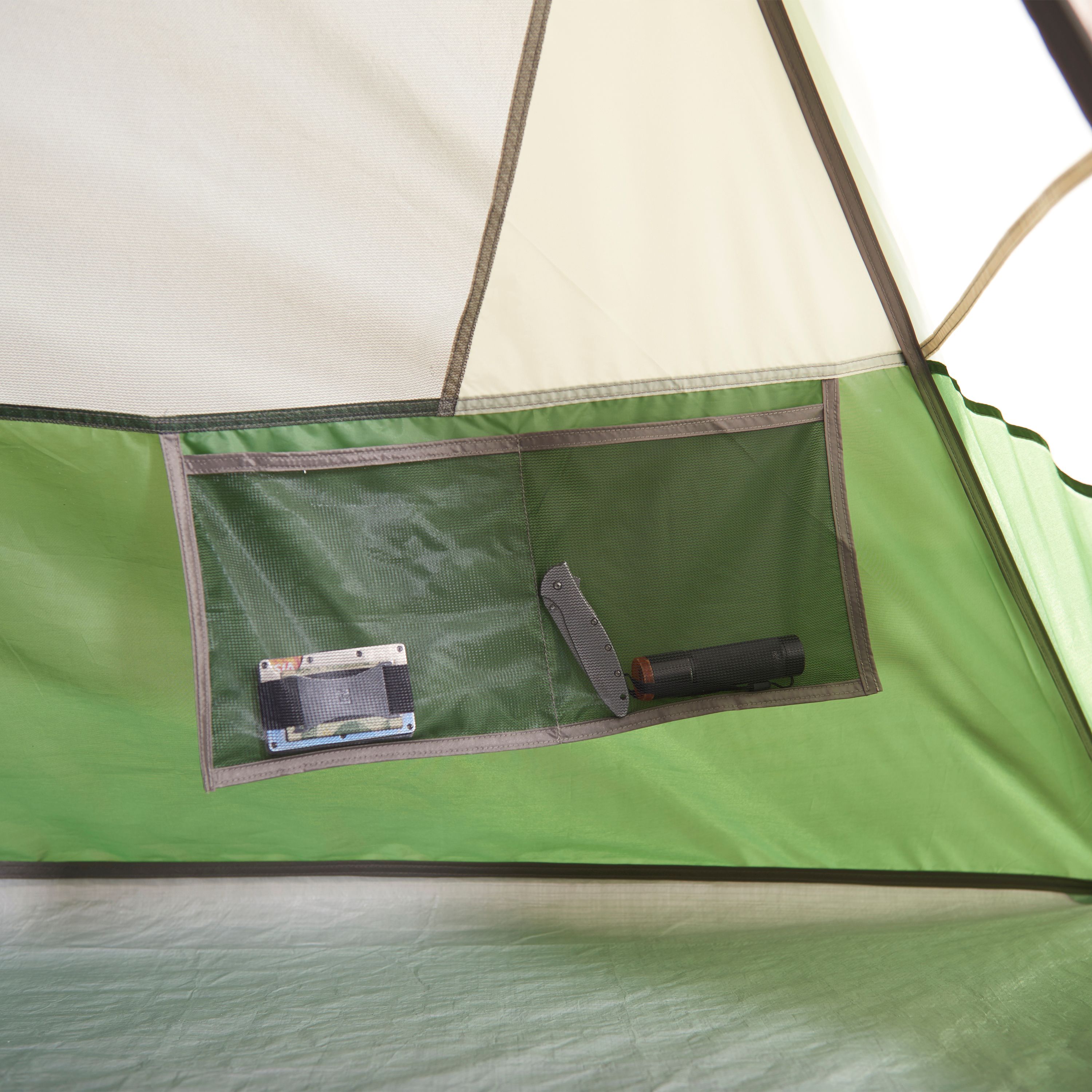 Wenzel Jack Pine Green 4-Person Dome Tent， 7'x8'