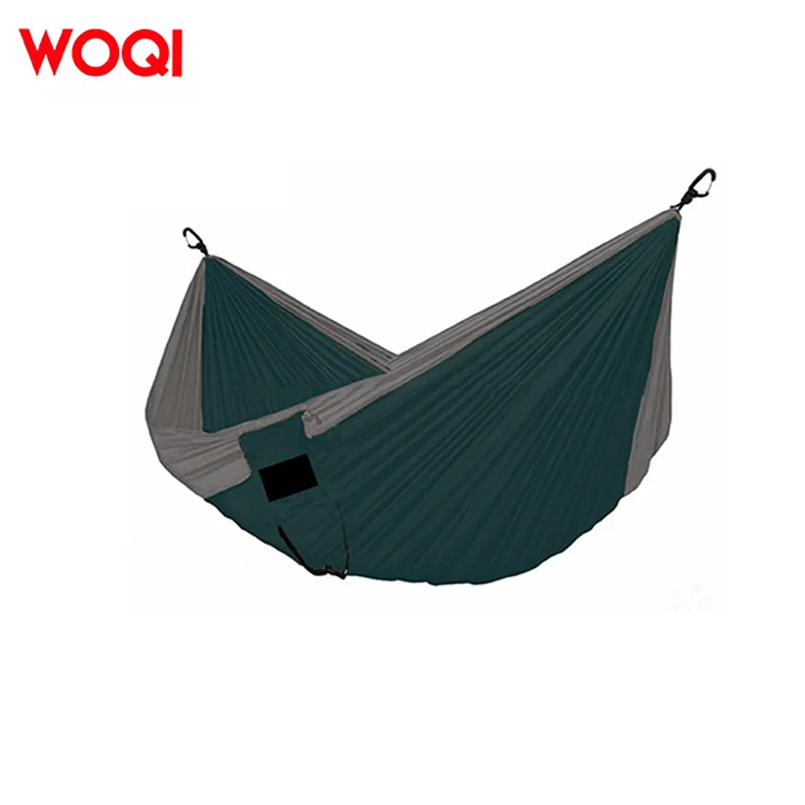 Woqi Nylon Double Camping Hammock Tree Hammock Portable Parachute Hammocks with Bug Net