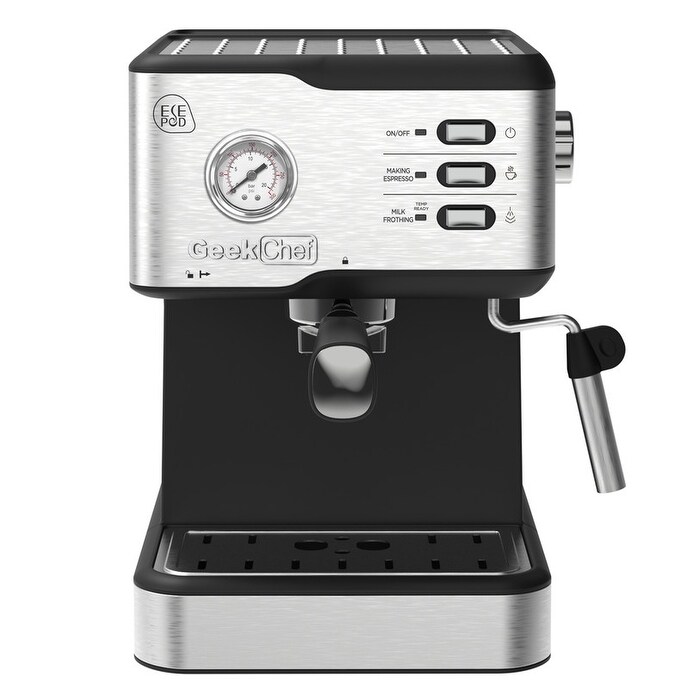 20 Bar Pump Espresso Machine with Pressure Gauge and Milk Frother