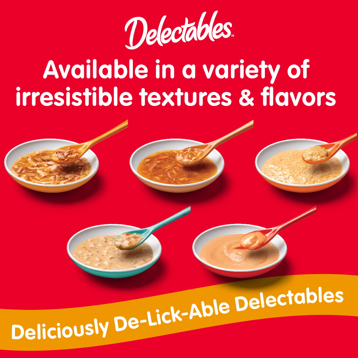 Hartz Delectables Bisque Lickable Wet Cat Treats Variety Pack, 30 Count