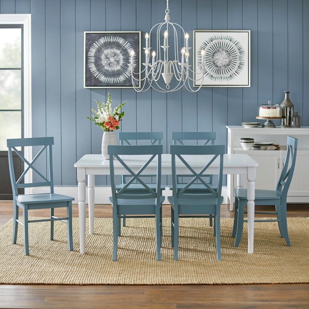 Simple Living 7 piece Albury Cross Back Dining Set