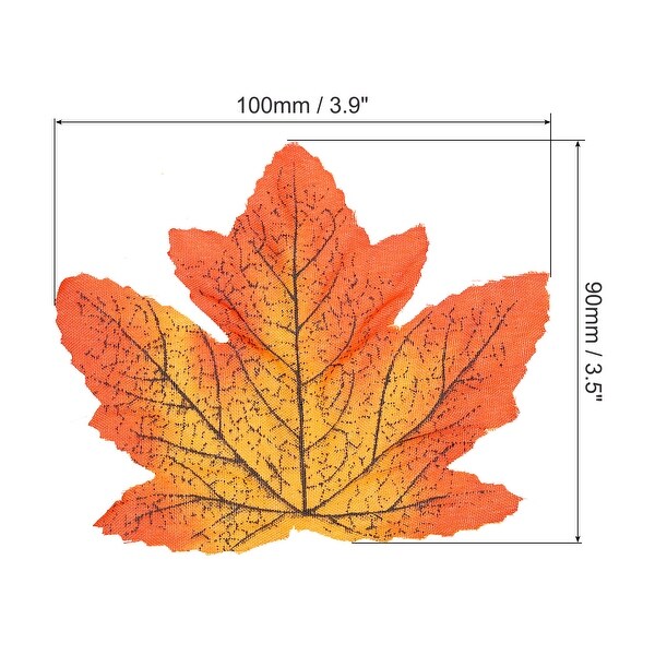 Fake Fall Leaves，200 Pack Artificial Maple Leaves