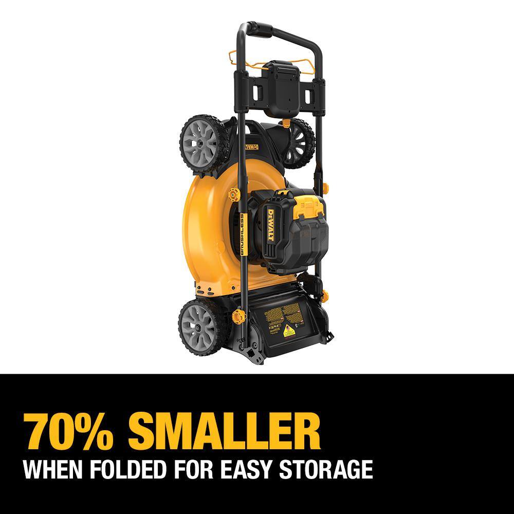 DEWALT 20V MAX 21.5 in. Battery Powered Walk Behind Push Lawn Mower with (2) 10Ah Batteries  Charger DCMWP233U2