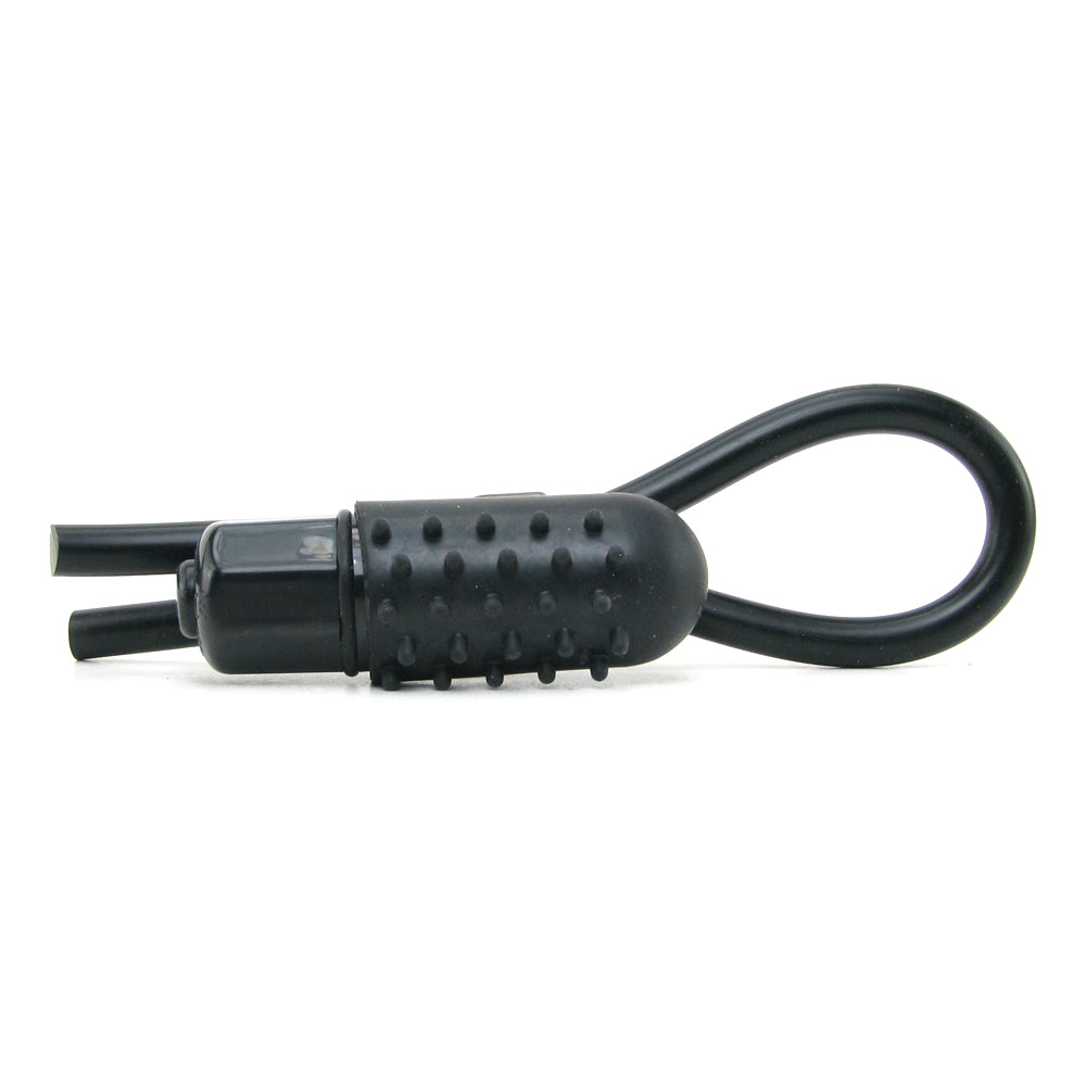 Vibrating Silicone Stud Lasso in Black