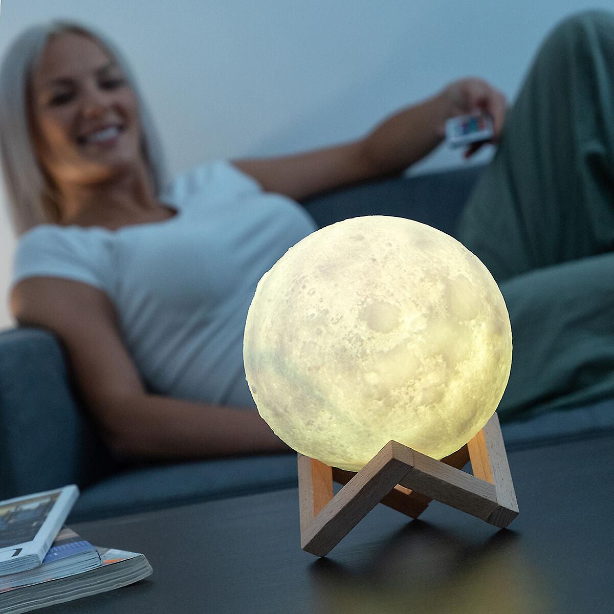 Rechargeable led moon lamp moondy innovagoods