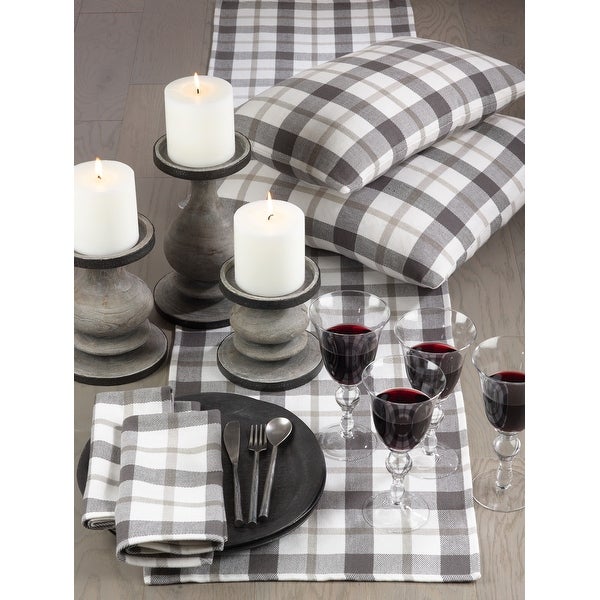 Yuri Collection Classic Plaid Design Cotton Table Runner