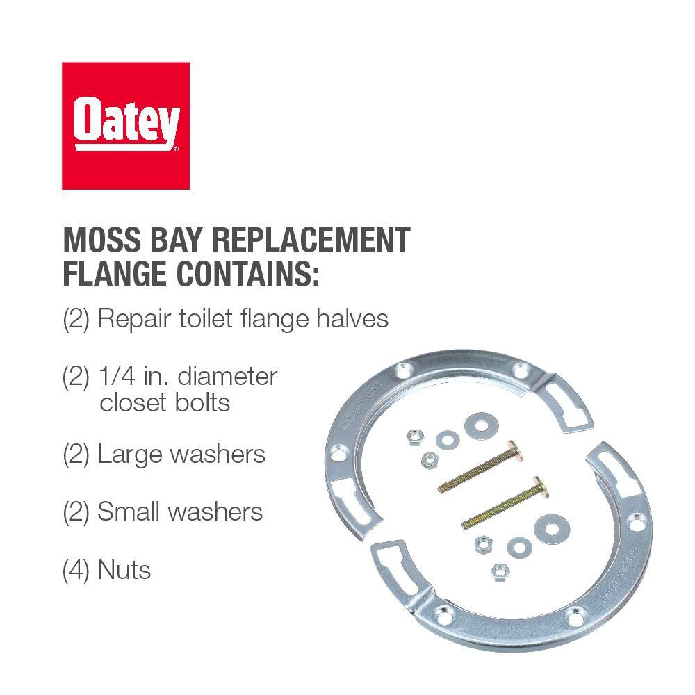 Oatey 7 in. Galvanized Steel Toilet Flange Replacement Ring 427772