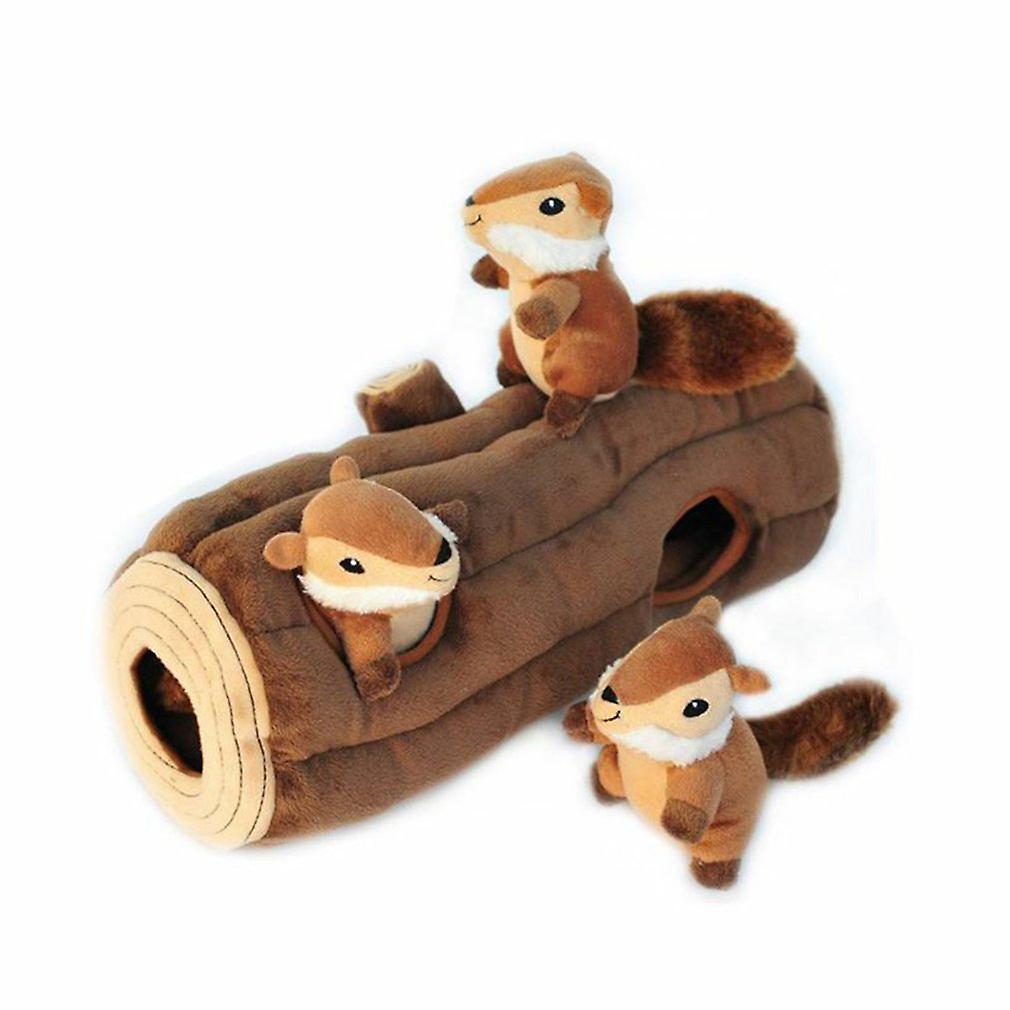 Interactive squeaky woodland dog toys