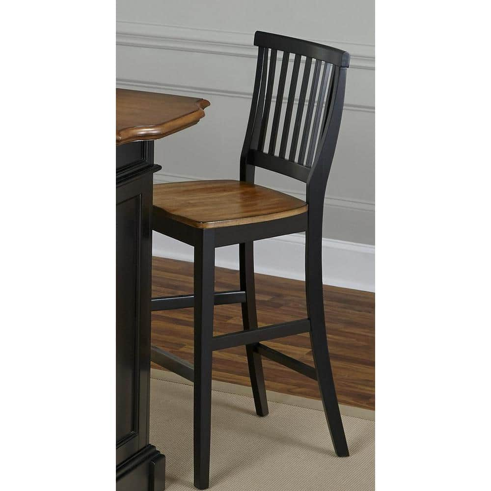 HOMESTYLES 24 in. Black Bar Stool 5003-89