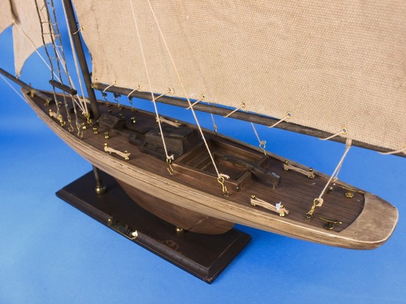 Handcrafted Model Ships R Columbia 30 Wooden Rusti...