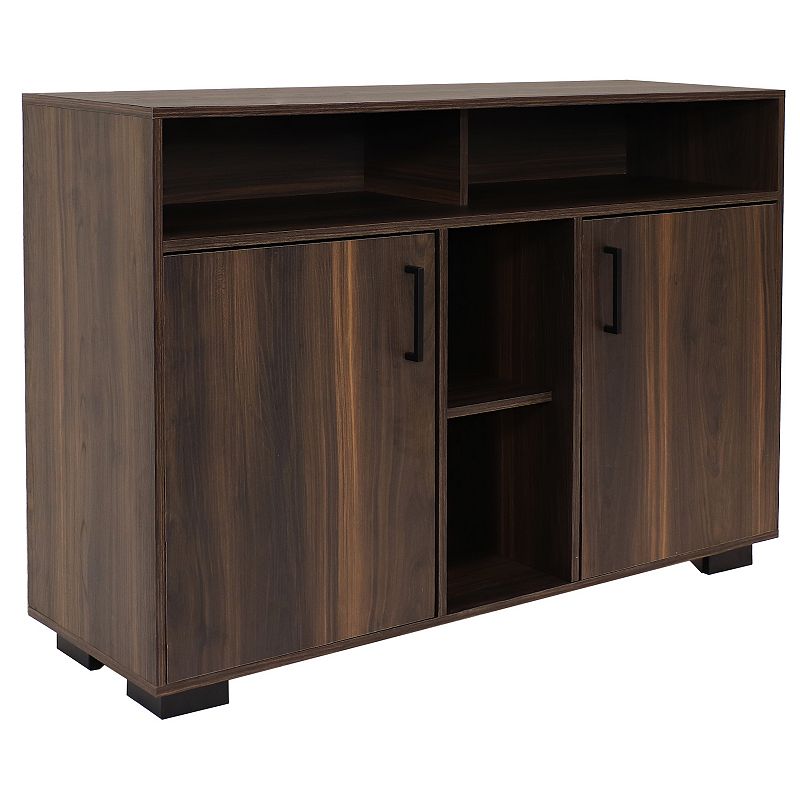 Sunnydaze 48.5 Anthony Sideboard Storage Buffet Cabinet with Shelves