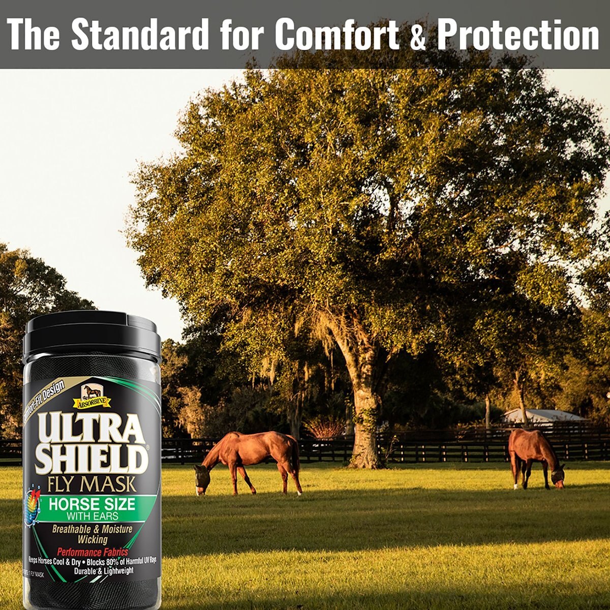 Absorbine Ultrashield With Ears Horse Fly Mask