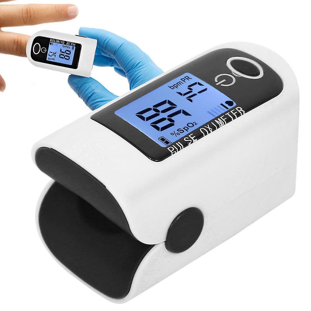 Portable Fingertip Pulse Oximeter Blood Oxygen Saturation Pulse Rate Monitor Detectorblack