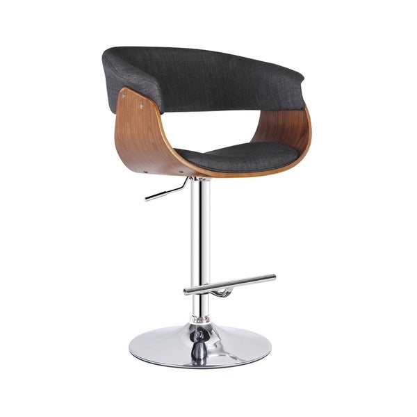 Mid-century Modern Height-adjustable Swiveling Bar Stool