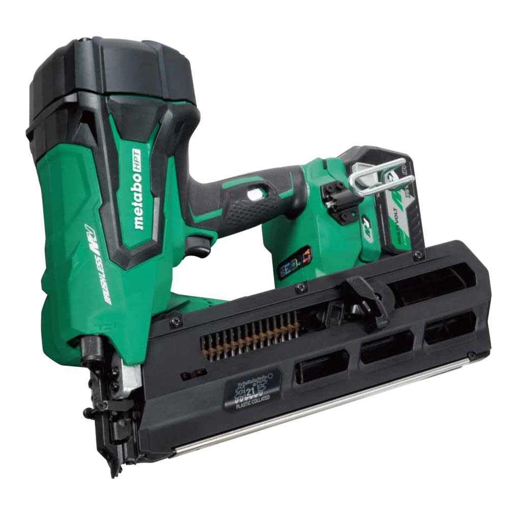 Metabo HPT Multivolt Cordless Framing Nailer Kit 3 ½” 30deg Clipped Head Paper Strip