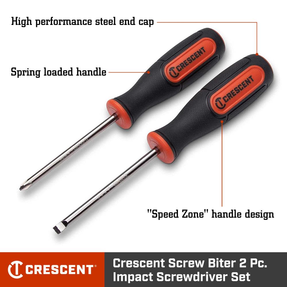 Crescent Screw Biter Dual Material Extraction Screwdriver Set 2pc ;