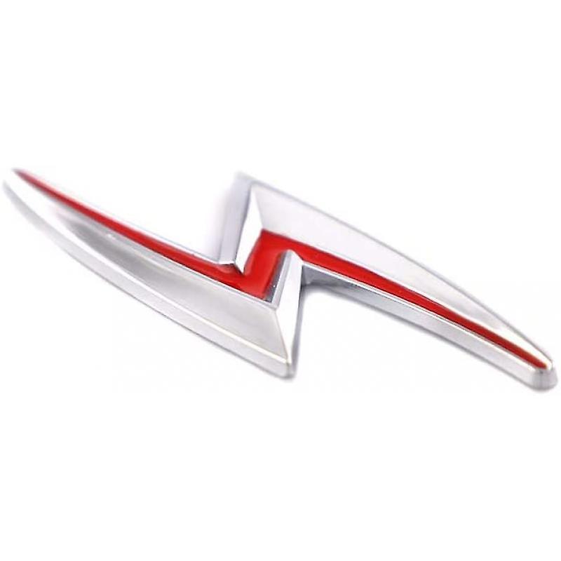 3d Metal S Lightning Emblem Hood Badge For Jdm Styling Trunk Lid Nameplate Sticker (silver)