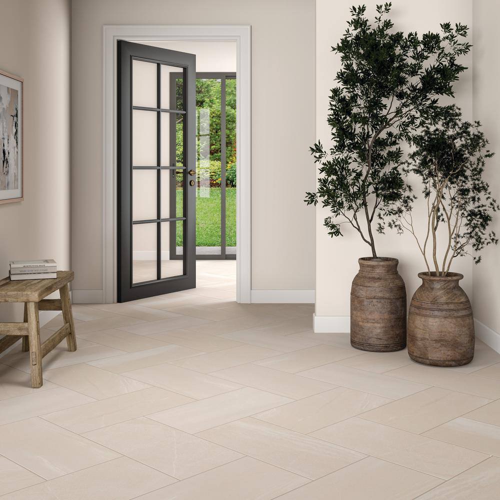 Daltile Rorington Taupe 12 in. x 24 in. Glazed Porcelain Floor and Wall Tile (17.6 sq. ft.Case) RT02RCT1224MTHD