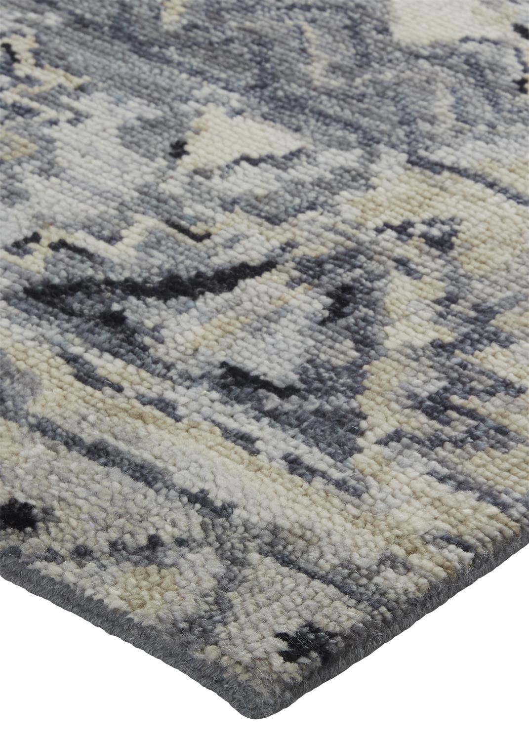 Scottsdale Hand Knotted Gray and Blue Rug by BD Fine