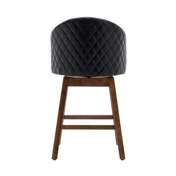 JASIWAY Modern Upholstered Bar Stools (Set of 2)