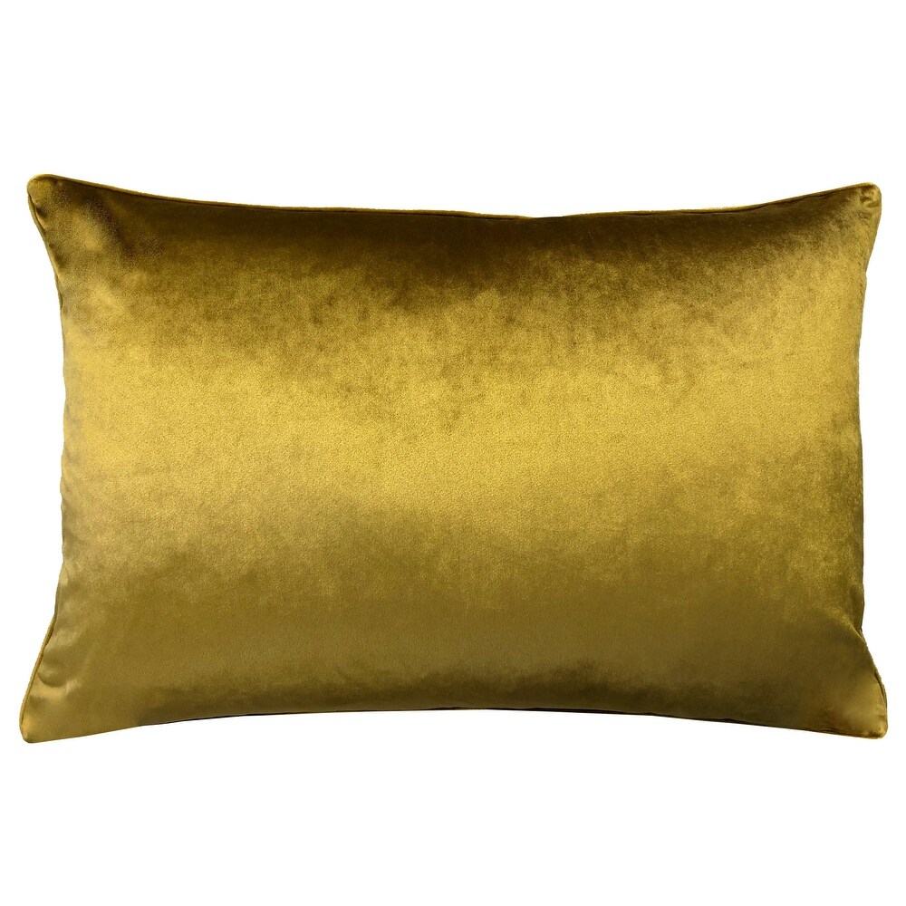 Rodeo Home Eliza Luxury Geomtric Cut Velvet Lumbar Pillow