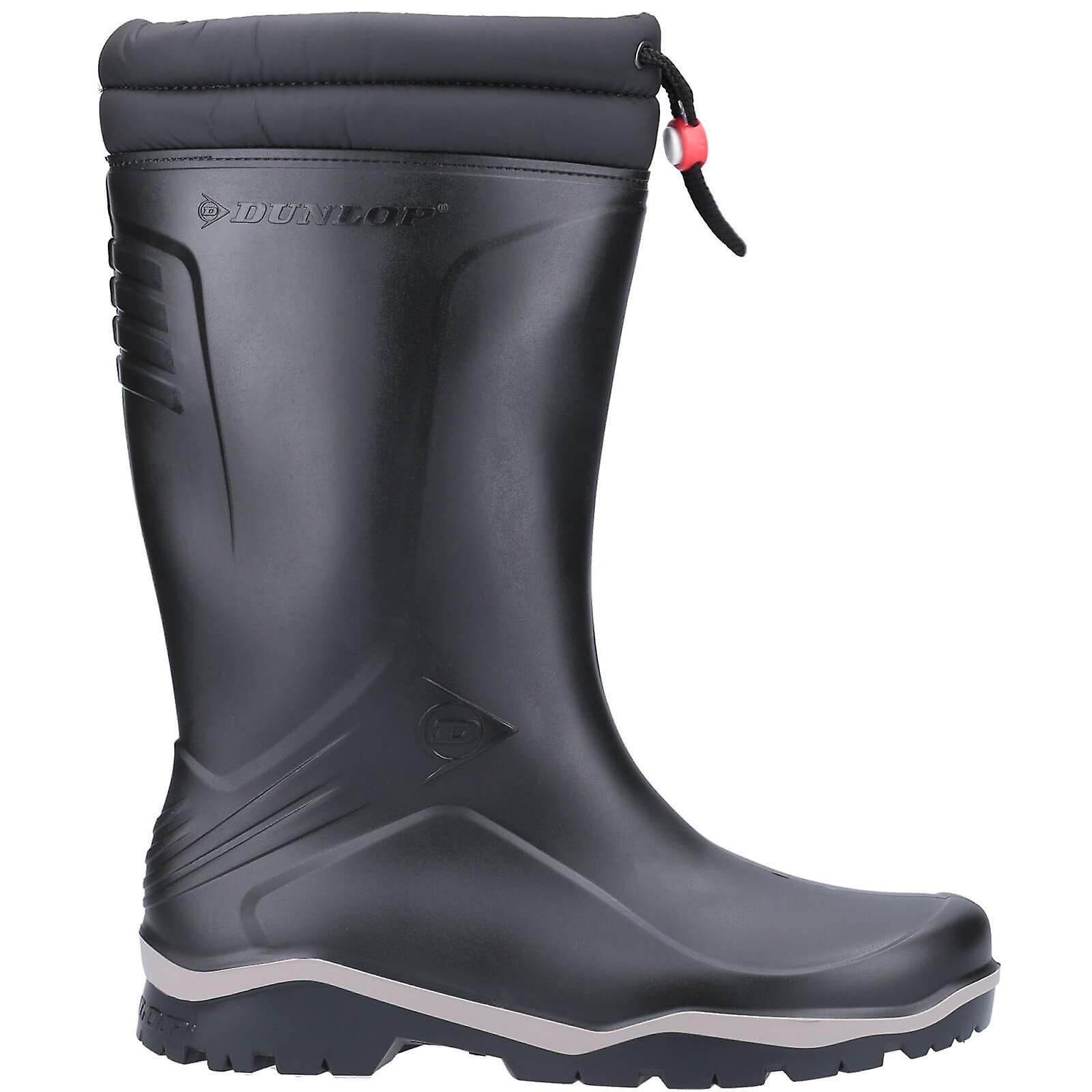 Dunlop blizzard plain rubber wellington boots