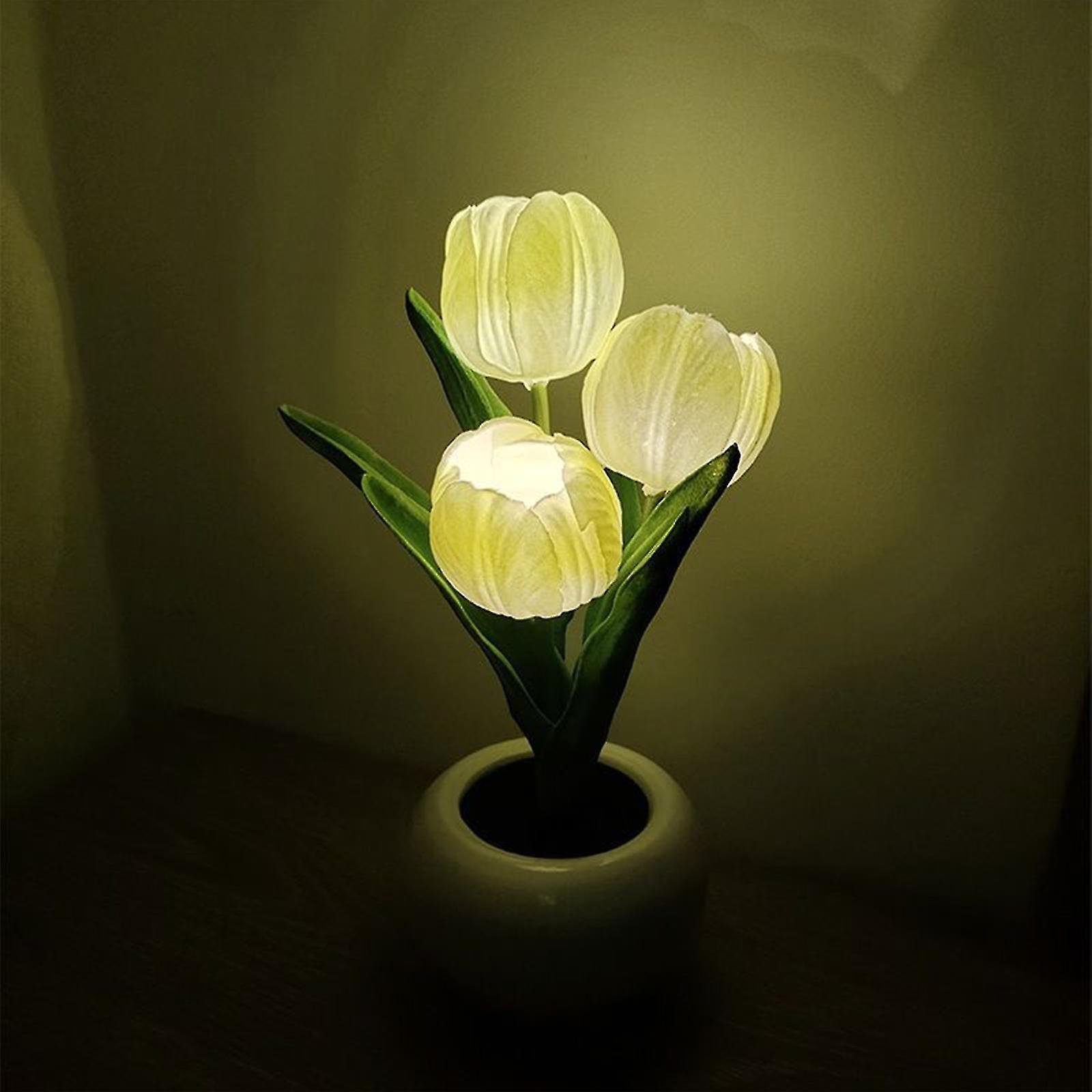 100% New Tulip Lamp Lights New，table Lamp Desk Lamp Led   Tulip Night Light For Home