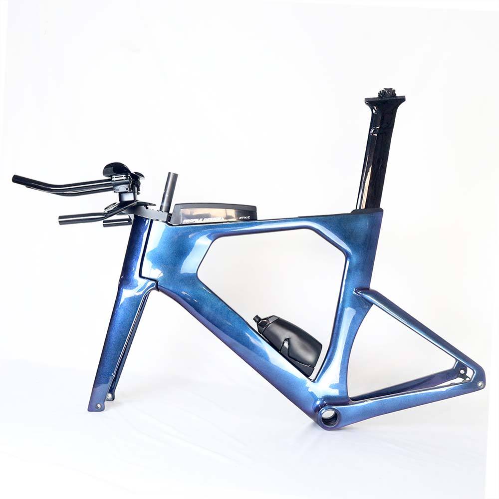 TT912 New arrival Dedicated Shape Full Hidden cable carbon cycling tt bike frame time trial tt bike aero disc brake