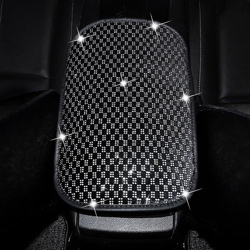 Car Handbrake Cover Bling Bling With Rhinestone Car Protective Cover Decoration Accessories For Most Car Truck Off-road Vehicle Suv Black