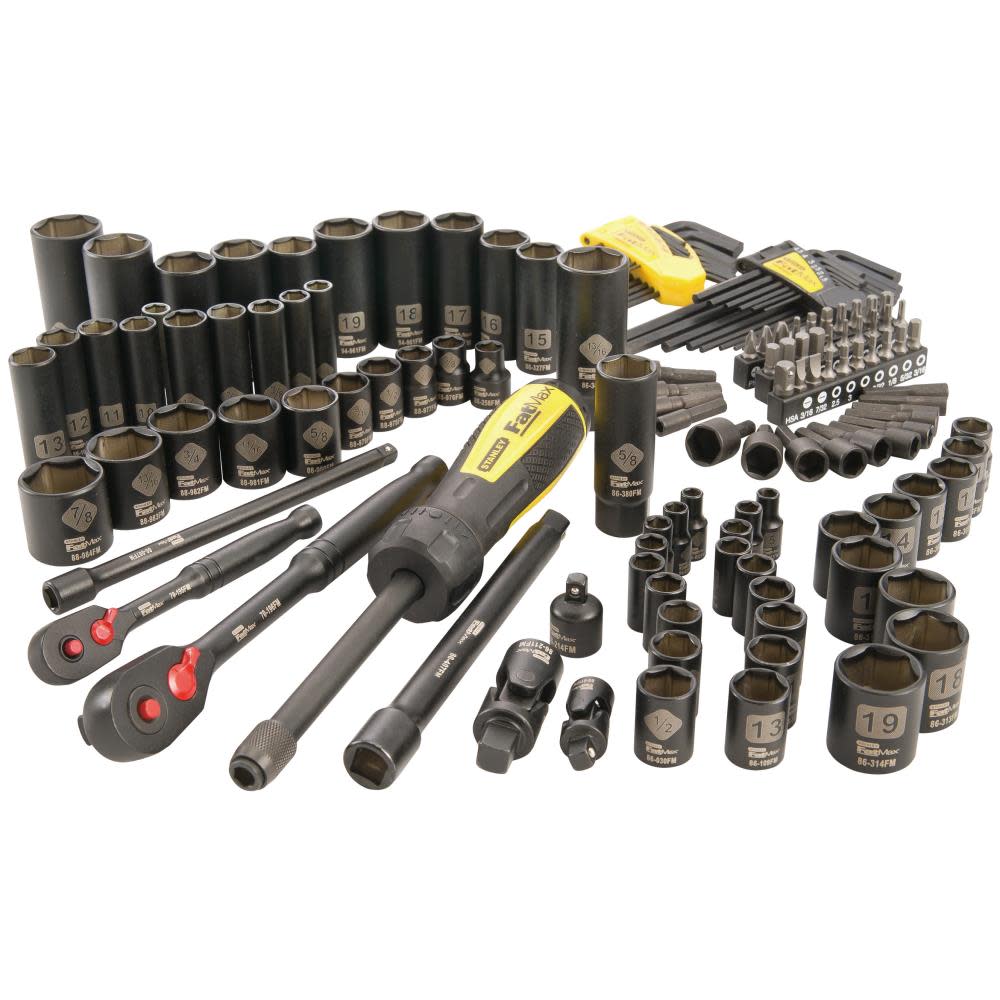 141 pc Black Chrome Mechanicand#8217;s Tool Set