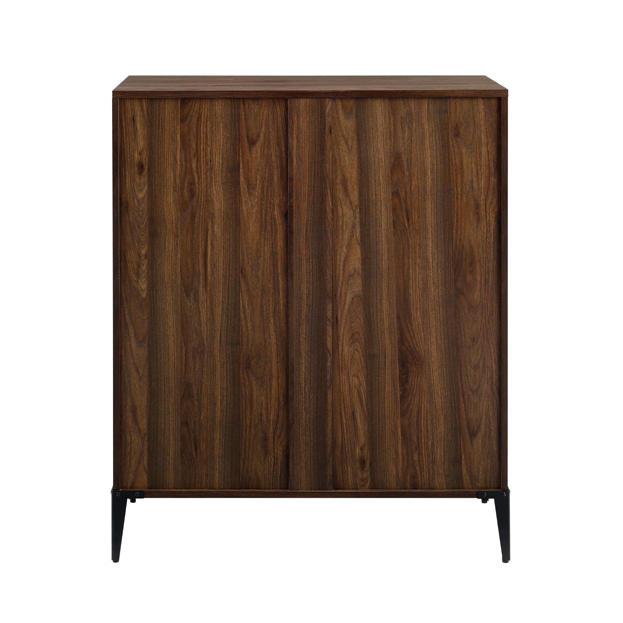 Manor Park Urban Industrial 4 Drawer Vertical Dresser, Dark Walnut