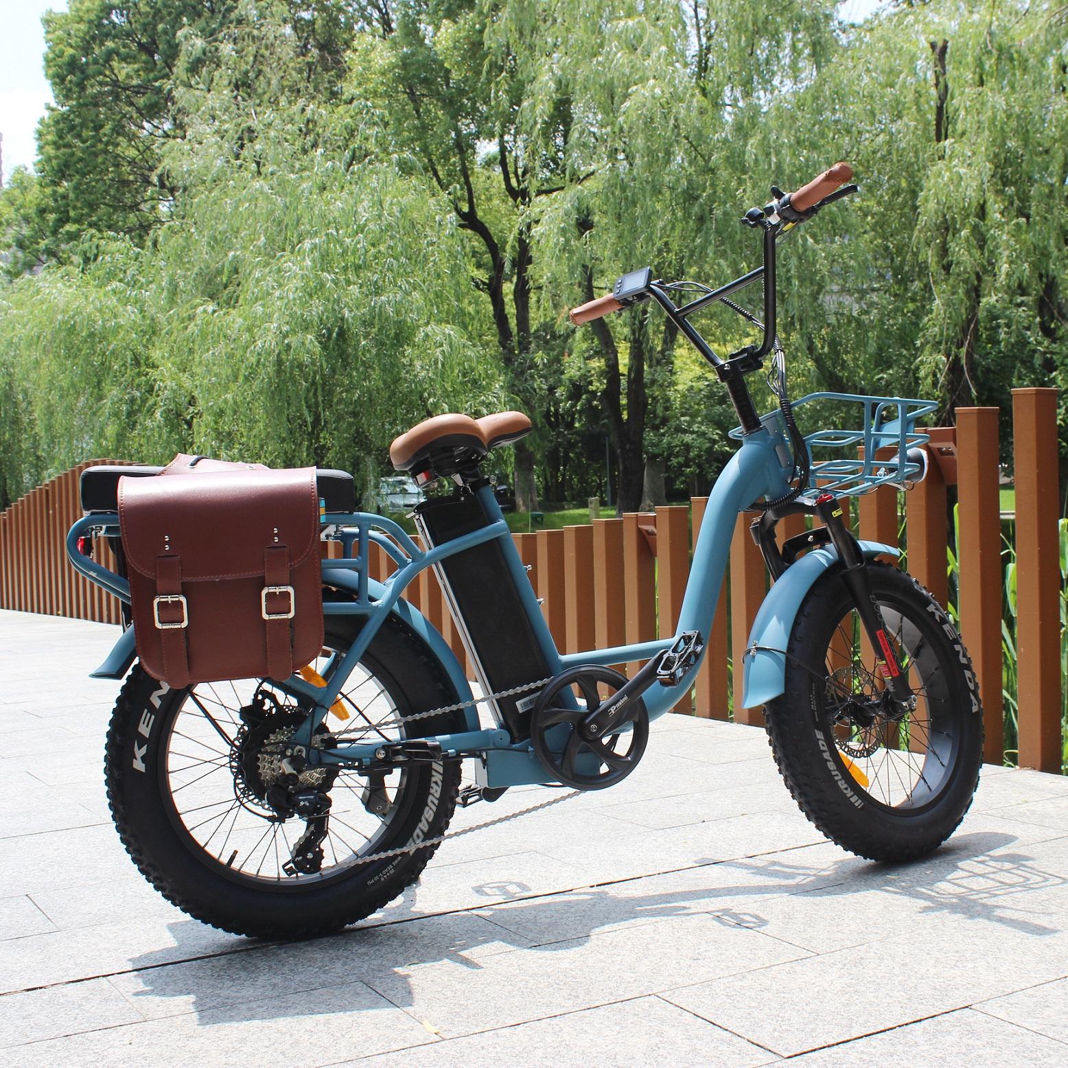 Hot sale China Cargo electric bike 7 Speed 48V Lithium Battery 500W 750W 20 Inch road City e bike Electric Bicycle for woman