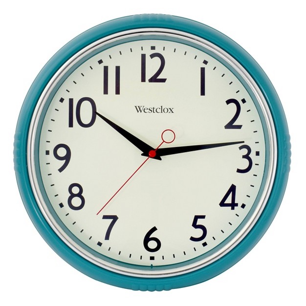 Wall Clock With Bezel Chrome Westclox