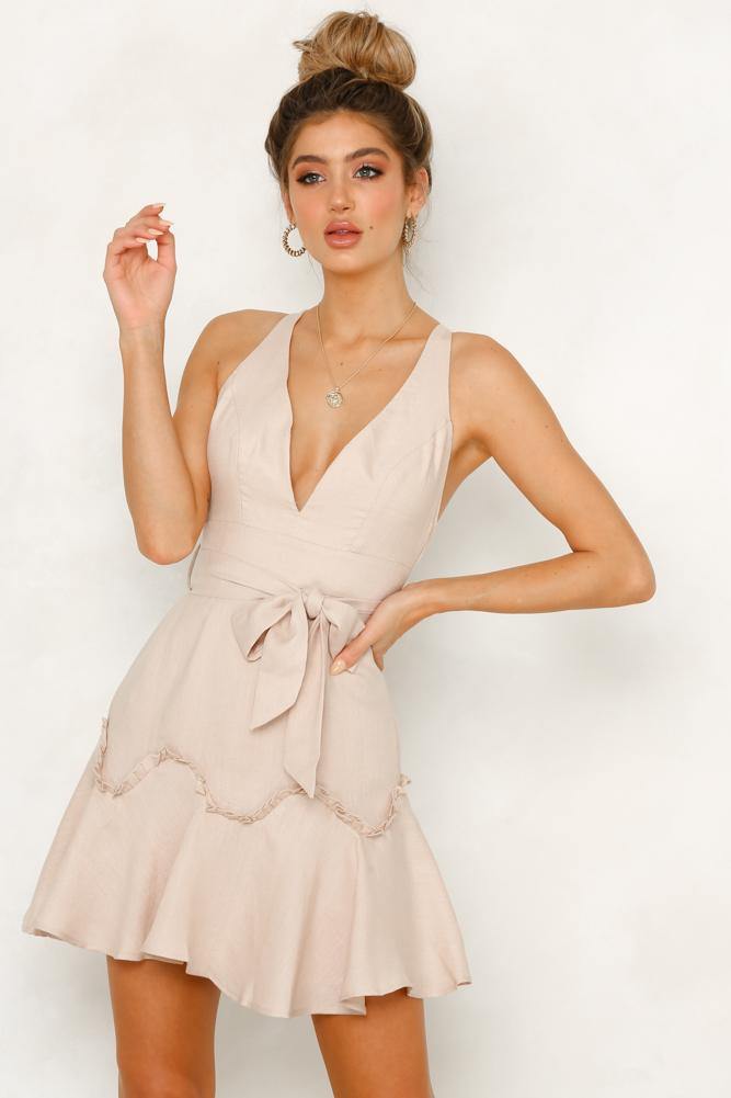 Love Song Dress Beige